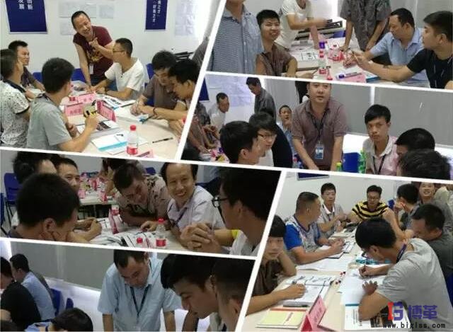 精益管理人才培養班組討論中