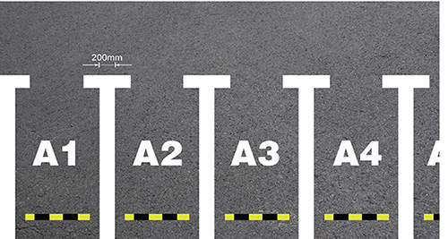 停車位標(biāo)識線 停車位標(biāo)識線